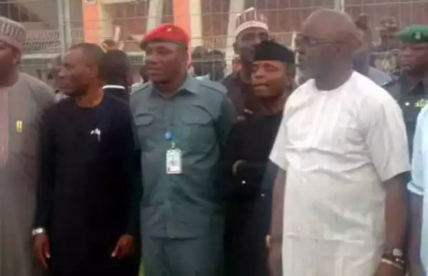 Osinbajo visits Eagles, Falcons training ground, charges team to do Nigeria proud